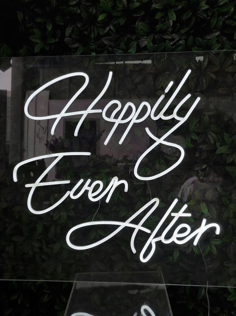9920e0_066a36877b304bf5a0912cf7da60223dmv2.jpg Happily Ever After Neon Sign - Image 1