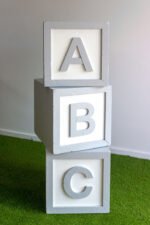 Silver ABC Blocks