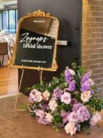 Gold Vintage Mirror on Easel - Image 2