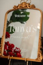 Gold Vintage Mirror on Easel