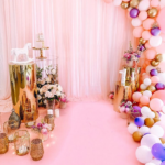 Pink Curtain Backdrop