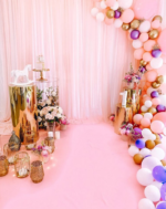 Pink Curtain Backdrop