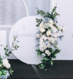 Mini White Acrylic Round Backdrop - Image 2