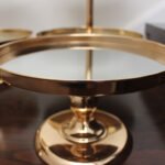 Gold Mirror Cake Stand