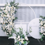 Mini White Acrylic Round Backdrop