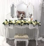 Dresser with Mirror and Stool