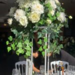 White Pillar Centrepieces